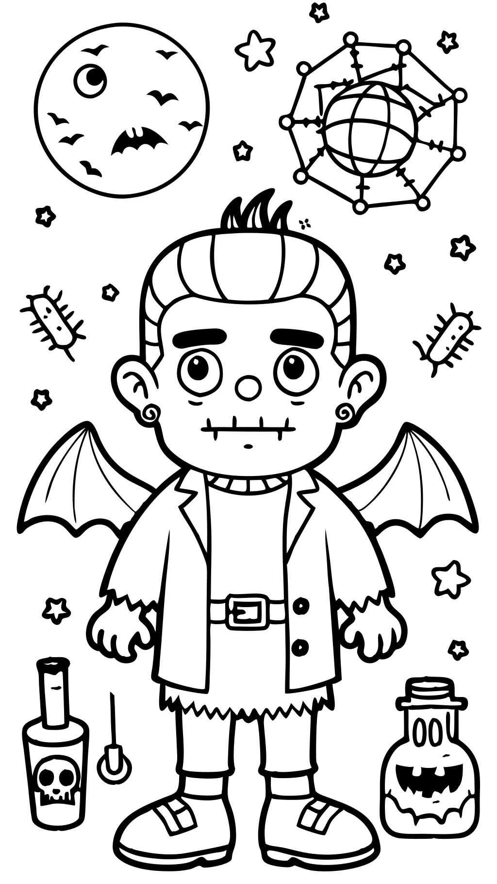 coloriage de Frankenstein